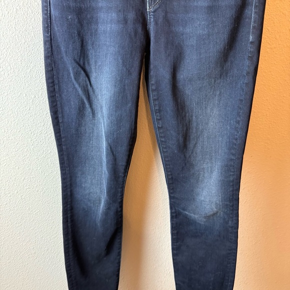 MOTHER High Waisted Looker Ankle Fray Jean Denim Last Call Midnight Wash Size 24 - Picture 4 of 15